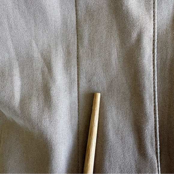 London Fog Beige Trench Coat Size 10 Petite Removable Hood Pockets Classic - Picture 9 of 16